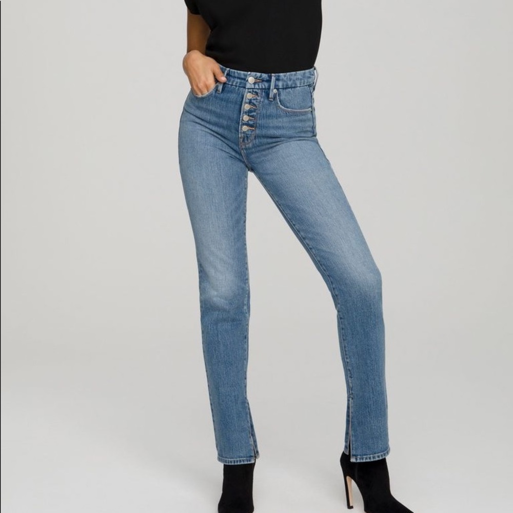 Good American Good Boy Exposed Button Jeans 6